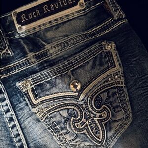 🤍Rock Revival Blue Jeans sz 27🤍
